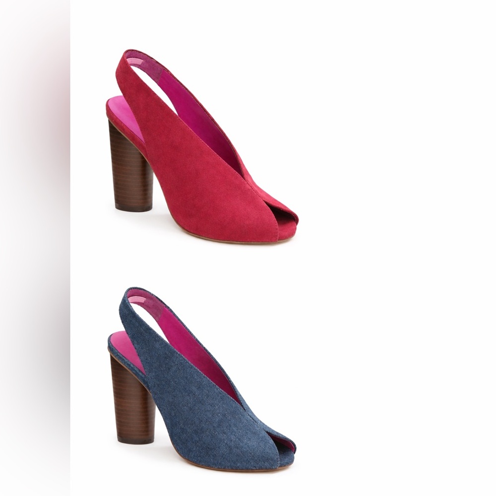 TRINA TURK Currant Sunset Blvd Heels! - Picture 3 of 3